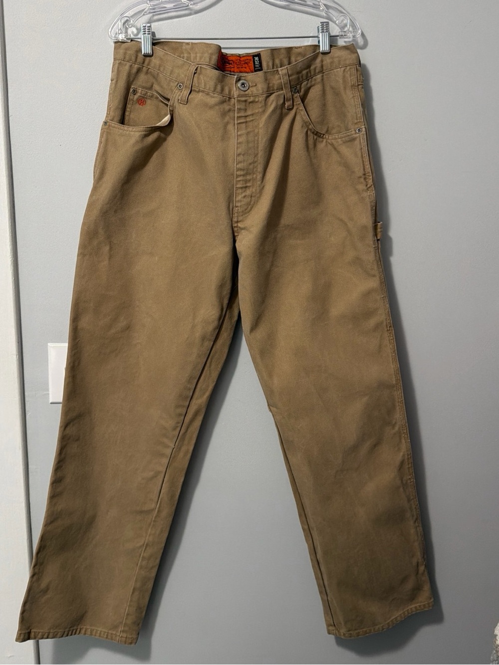 Jesse James Workwear 12 Oz Canvas Utility Carpenter‎ Pants Work Fit Mens 36x32